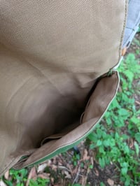 Image 5 of Small Linen Crossbody Bag in Spring Green & Ditzy Retro Floral 