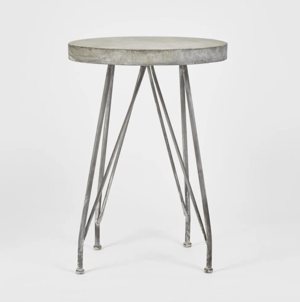Image of Zinc Round Table 