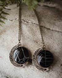 Preserved Spider Web Spinner Necklace