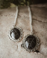 Preserved Spider Web Necklace