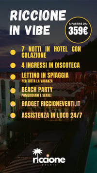 PACCHETTO RICCIONE IN VIBE