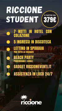PACCHETTO RICCIONE STUDENT