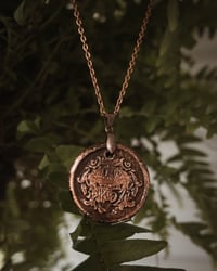 Dragons Sword Copper Wax Seal Necklace