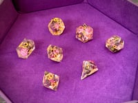 Image 1 of Custom Dice: Cherry Blossom Dice Set