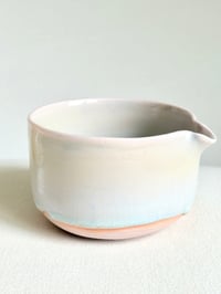 Image 4 of Cherry Blossom Matcha Bowl - Peach with Opalescent 1