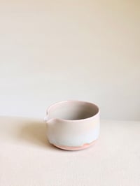 Image 2 of Cherry Blossom Matcha Bowl - Peach with Opalescent 1