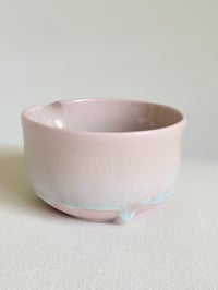 Image 3 of Cherry Blossom Matcha Bowl - Pink with Opalescent Drip
