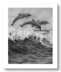 Image 1 of Giclee print  “wave runners” 2022