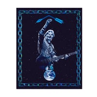 Box Of Blue Light Rain Sticker