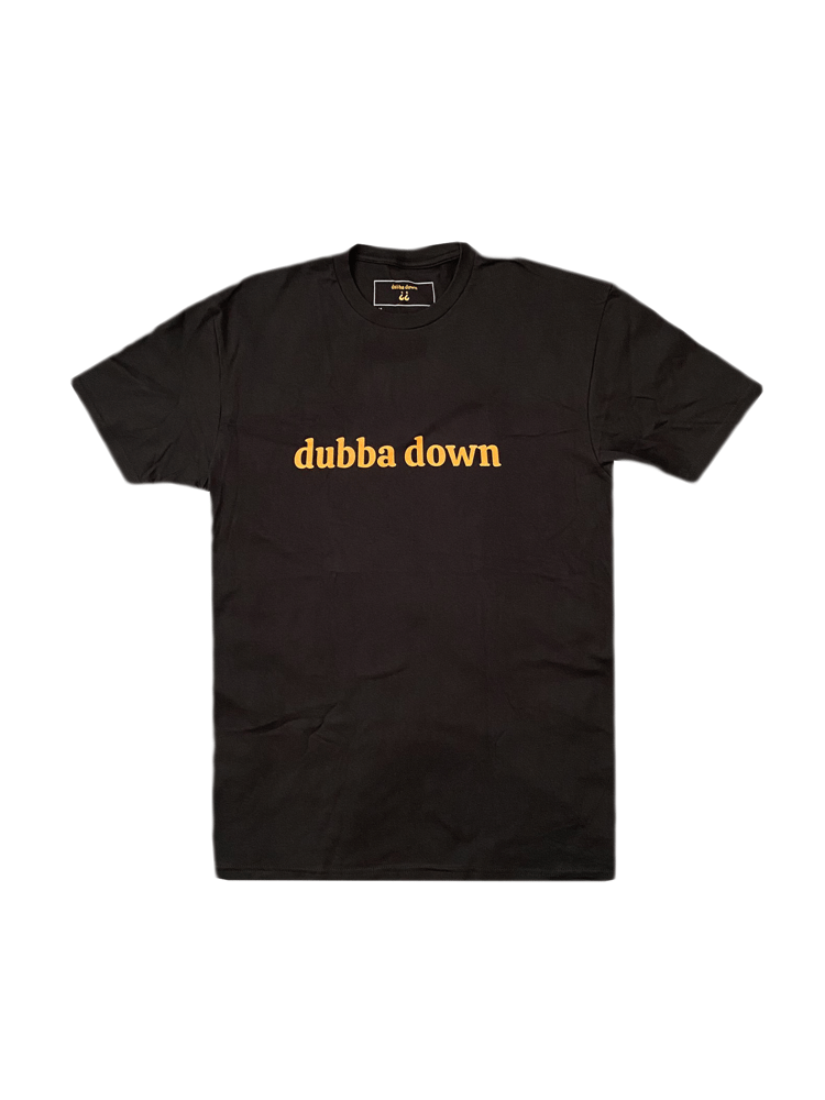 Image of Designer Custom-Fit Dubba Down (Front/Back) Logo Black