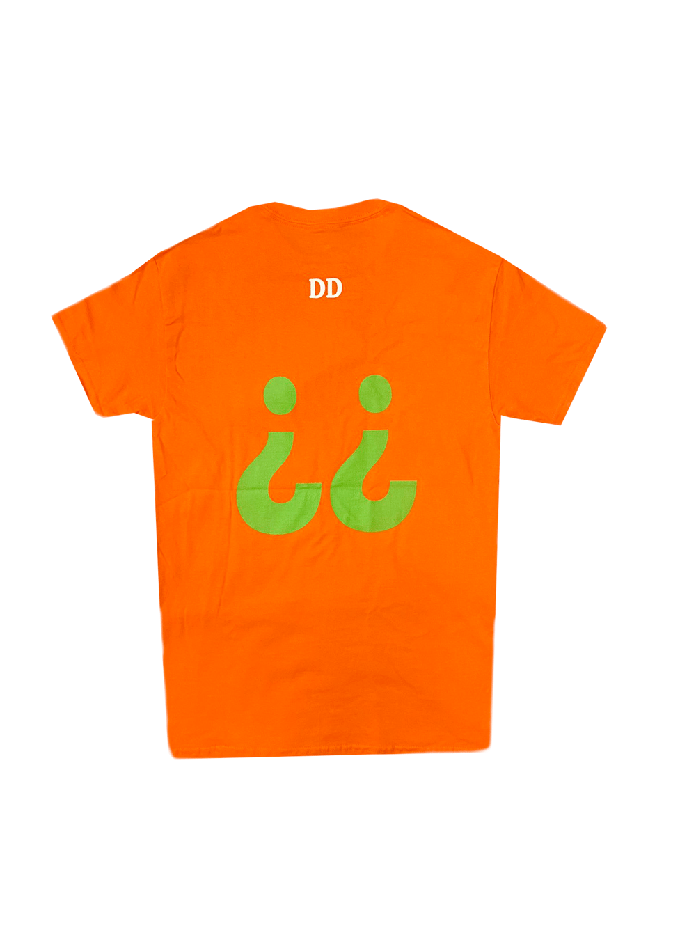Image of Designer Custom-Fit Dubba Down (Front/Back) Logo Orange