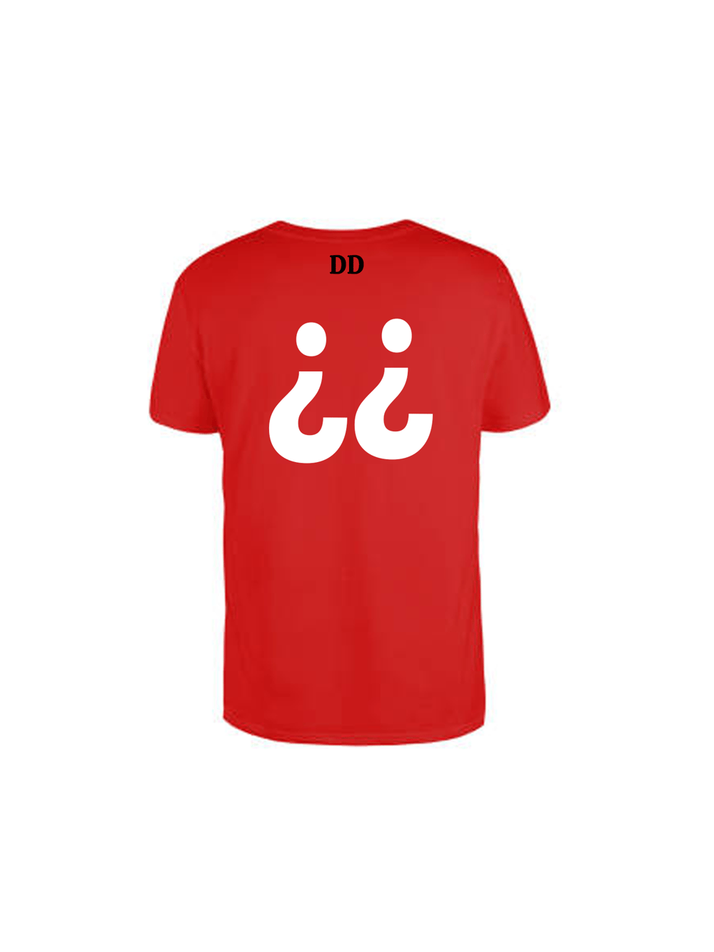Image of Designer Custom-Fit Dubba Down (Front/Back) Logo Red