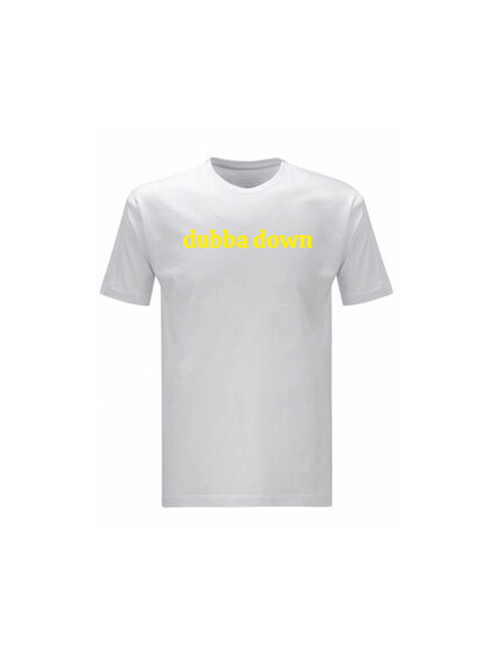 Image of Designer Custom-Fit Dubba Down (Front/Back) Logo White