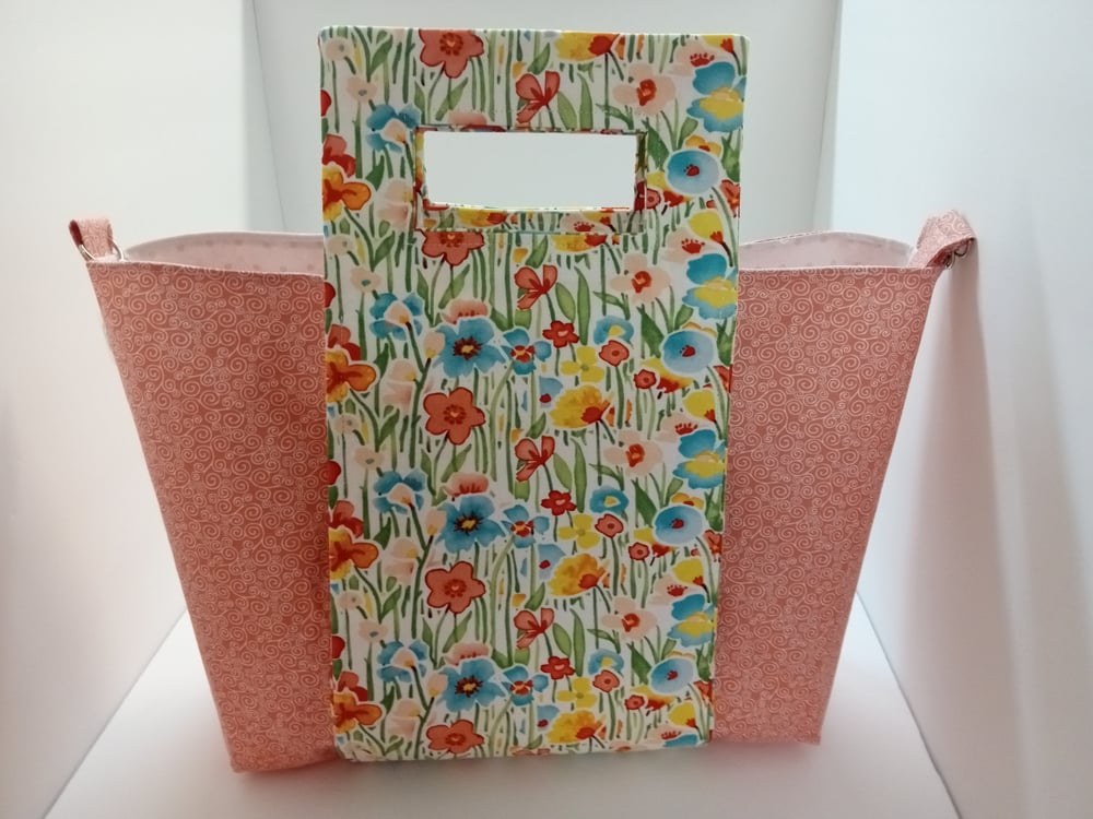 Image of Crafter's Tote Bag (Flower print) 10% off + Free shipping regular price $50.00