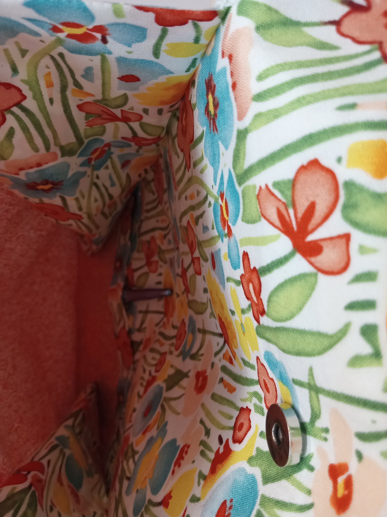 Image of Crafter's Tote Bag (Flower print) 10% off + Free shipping regular price $50.00