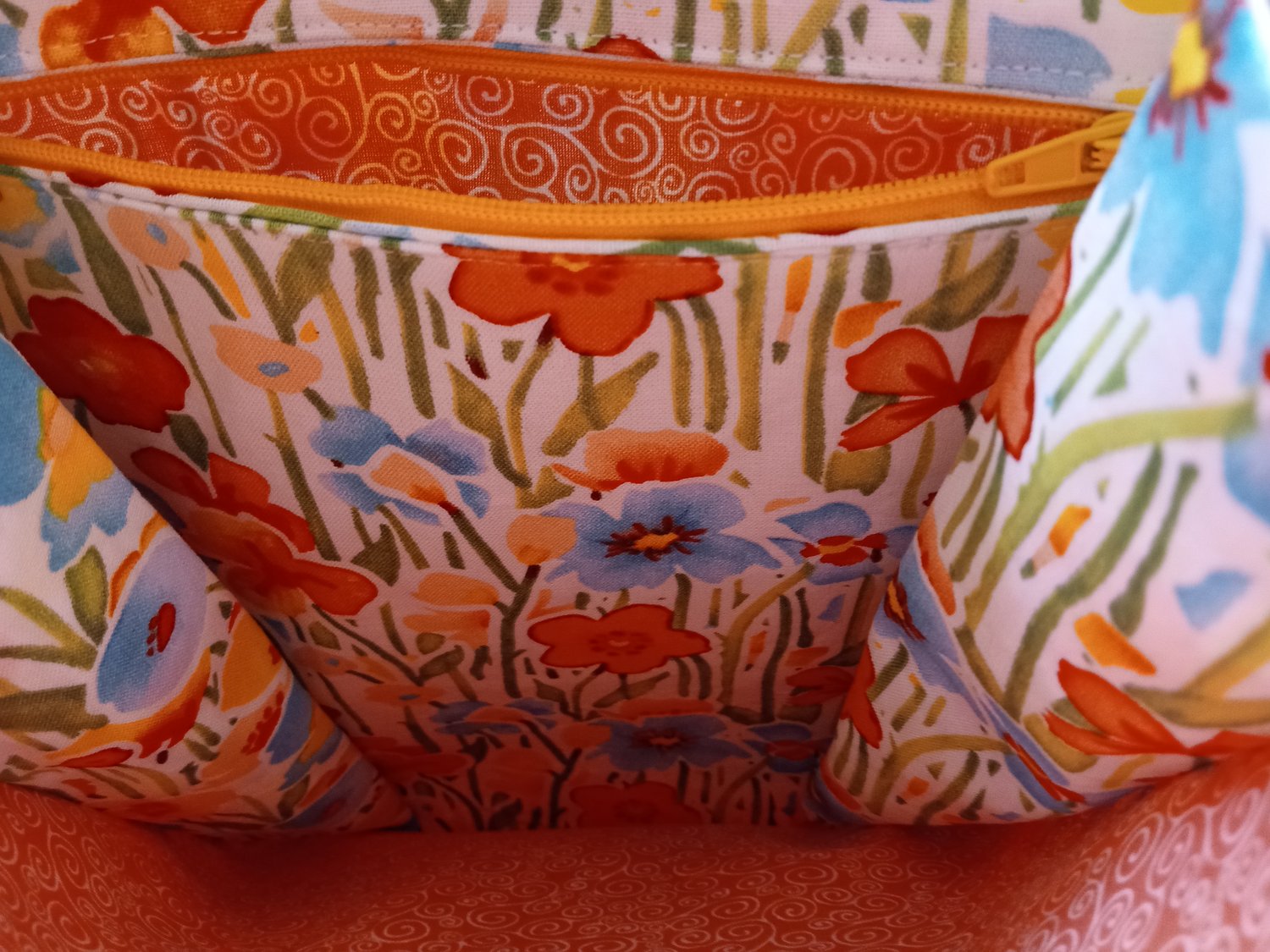 Image of Crafter's Tote Bag (Flower print) 10% off + Free shipping regular price $50.00