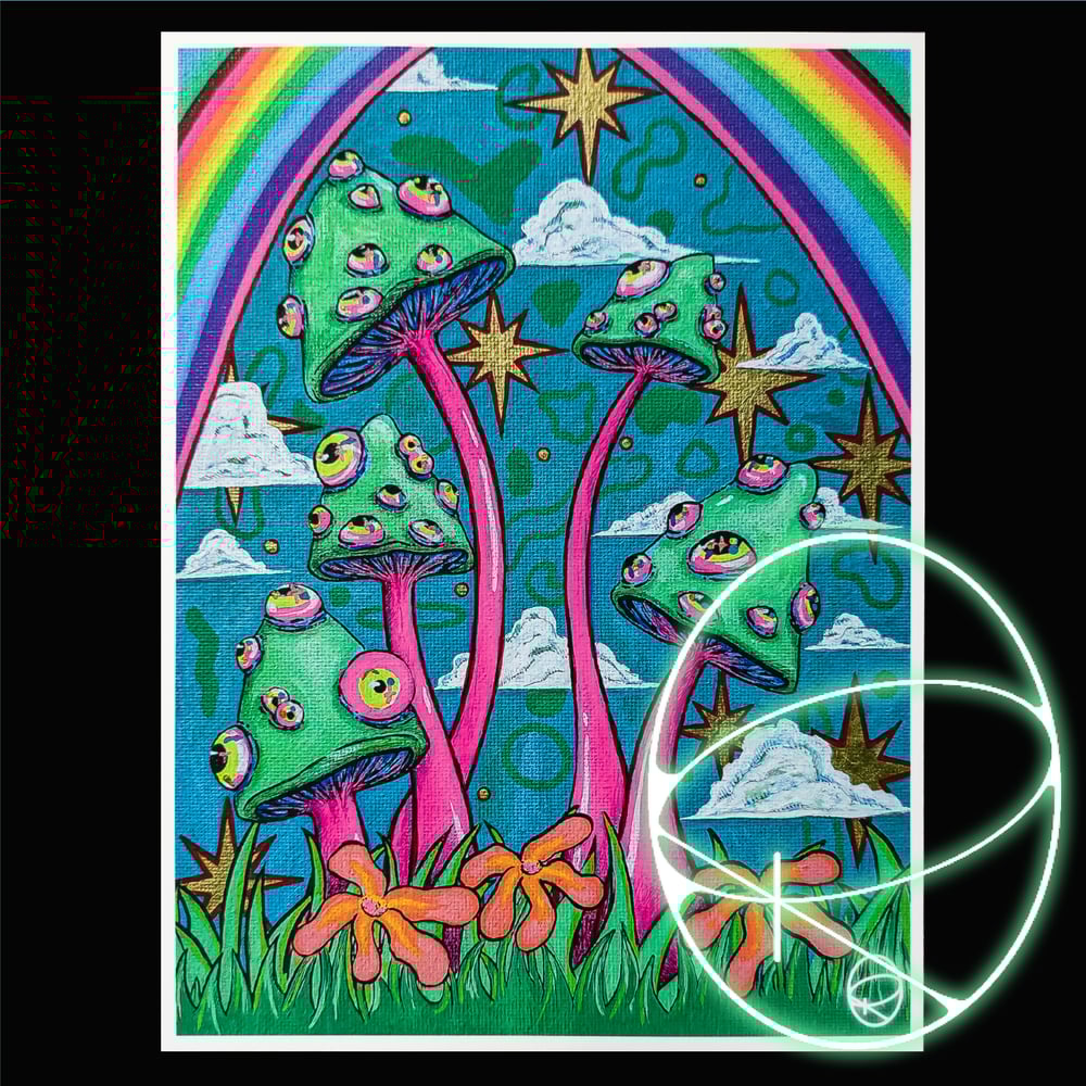 Image of Pink Shroomie Print