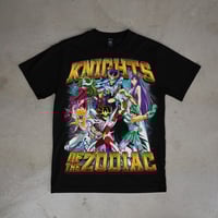 Image 1 of Knights of the Zodiac T-Shirt – Saint Seiya 90s Anime Tee | Retro Bootleg Unisex Streetwear