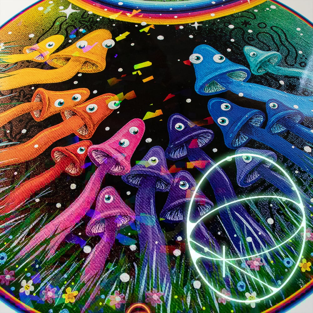 Image of Rainbow Meadow Holographic Print