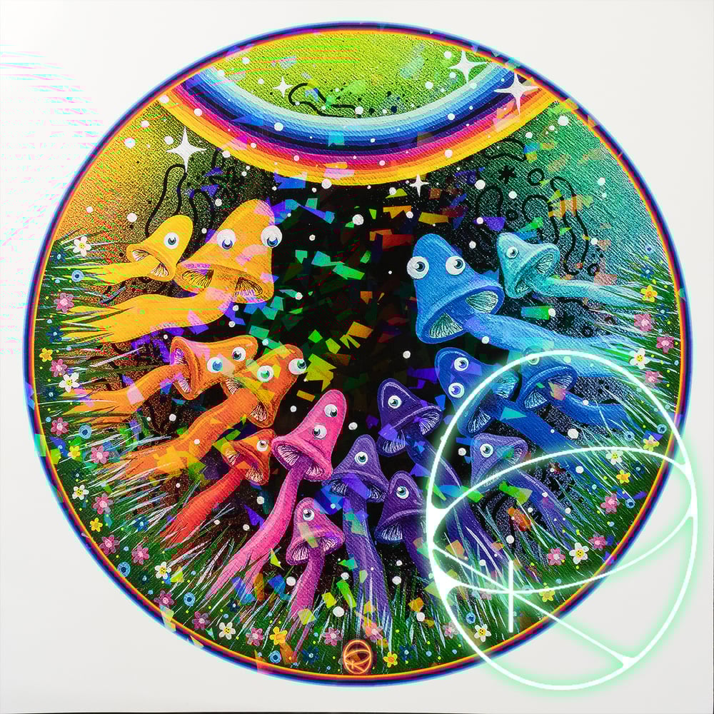 Image of Rainbow Meadow Holographic Print