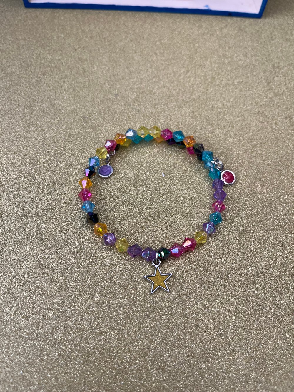 Image of Multi color memory wire bracelet