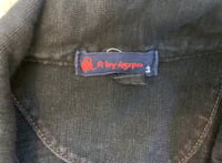 Image 3 of 45 rpm indigo dyed woven cotton cardigan, size 3 (fits L)