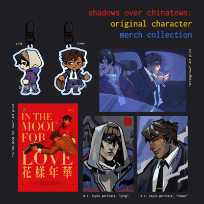 Image of [PREORDER] shadows over chinatown - original character merch collection