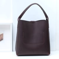 Image 3 of Bucket Bag in deep plum