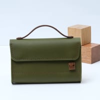Image 1 of Little Lunch Purse wide in avocado