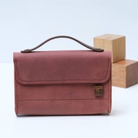 Image 1 of Little Lunch Purse wide in muted brick