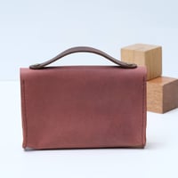 Image 3 of Little Lunch Purse wide in muted brick