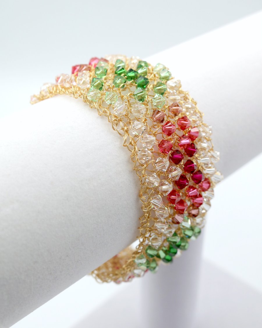Image of FOURFOLD BRACELET - Roses