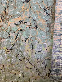 Image 6 of 'New Forest' one-of-a-kind hand marbled paper 