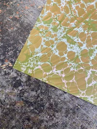 Image 6 of 'Key Lime' one-of-a-kind hand marbled paper 
