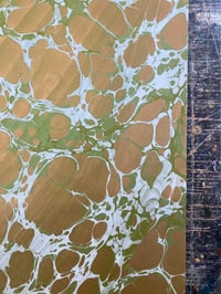 Image 5 of 'Key Lime' one-of-a-kind hand marbled paper 