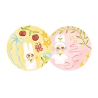 Image 1 of blush bunnies sticker set