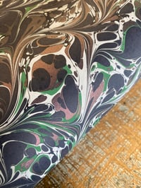 Image 1 of 'Aurora' one-of-a-kind hand marbled paper 