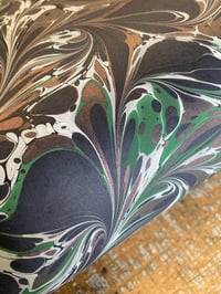Image 4 of 'Aurora' one-of-a-kind hand marbled paper 