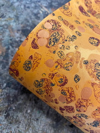 Image 2 of 'Golden Sun' one-of-a-kind marbled paper 
