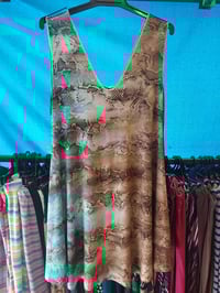 Brown/blue snakeskin swing top