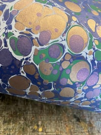 Image 1 of 'Tumble stones' one-of-a-kind hand marbled paper 