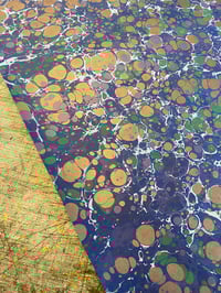 Image 7 of 'Tumble stones' one-of-a-kind hand marbled paper 