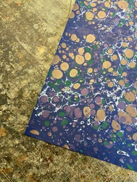 Image 8 of 'Tumble stones' one-of-a-kind hand marbled paper 