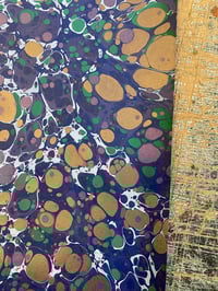 Image 10 of 'Tumble stones' one-of-a-kind hand marbled paper 
