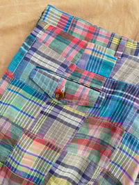 Image 6 of VINTAGE JACK NICKLAUS MADRAS PATCHWORK PANTS 
