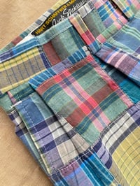 Image 5 of VINTAGE JACK NICKLAUS MADRAS PATCHWORK PANTS 