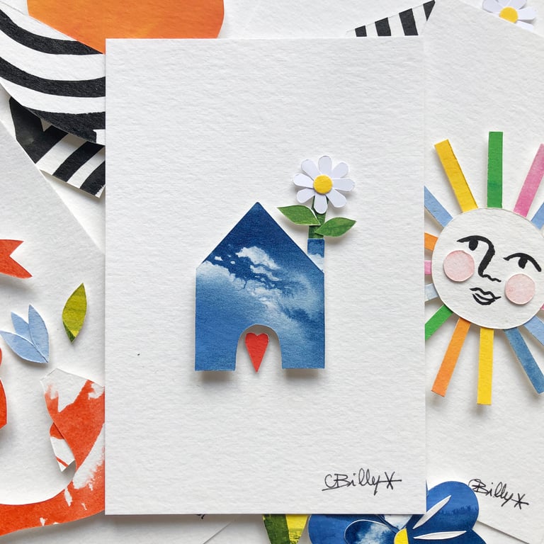 COLLAGE MAISON BLEUE