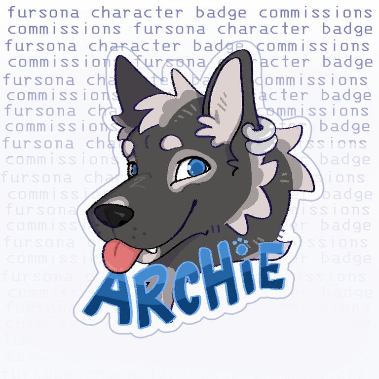 Fursona Badge Commissions (HALF OFF) Image 5