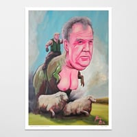 Jeremy Clarkson Voluptuous Dinosaur (signed print)