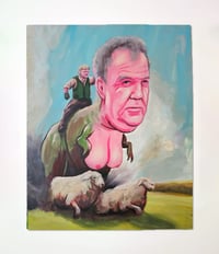 Jeremy Clarkson Voluptuous Dinosaur (Original painting)